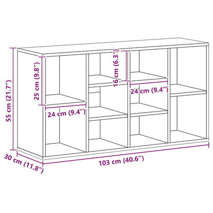Skoställ Högglans Svart Skobänk 103x30x55 cm