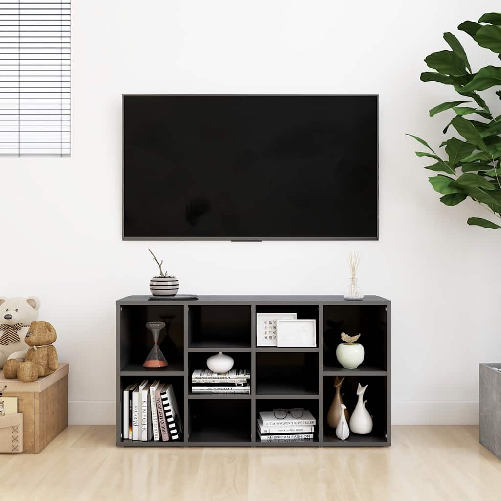 Skoställ Högglans Grå Skobänk 103x30x55 cm