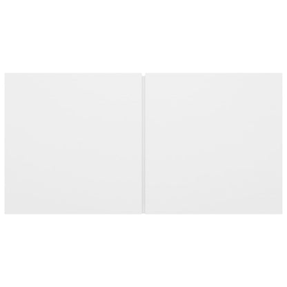 Hängande TV-skåp 2 st vit 60x30x30 cm