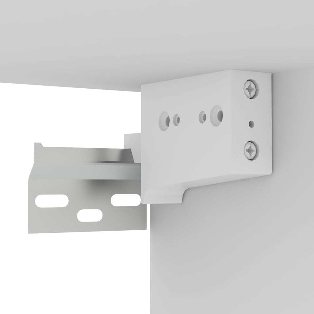 Hängande TV-skåp 2 st vit 60x30x30 cm