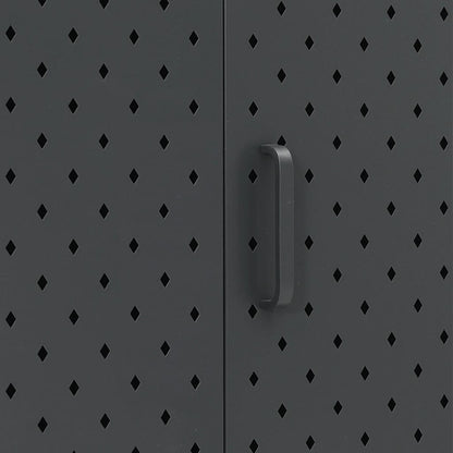 Skänk DIV. antracit 105x35x75 cm stål