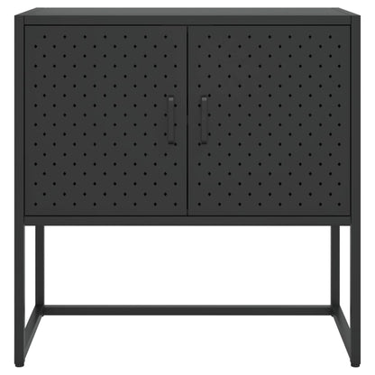 Skänk Svart 75x35x75 cm stål