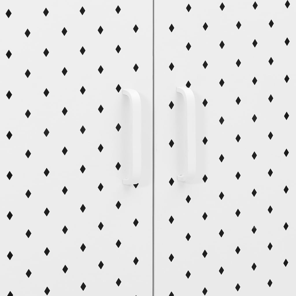 Skänk Vit 75x35x75 cm stål