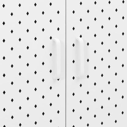 Skänk Vit 75x35x75 cm stål