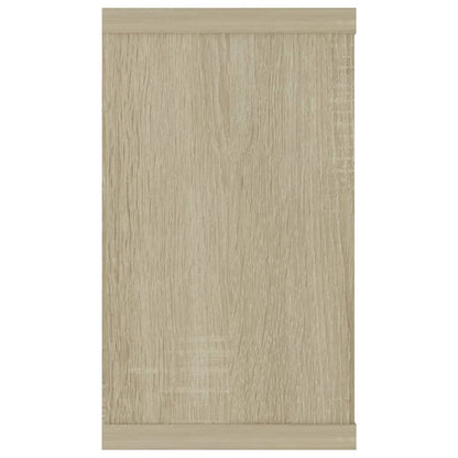 Vägghylla kubformad 6 st sonoma-ek 80x15x26,5cm konstruerat trä