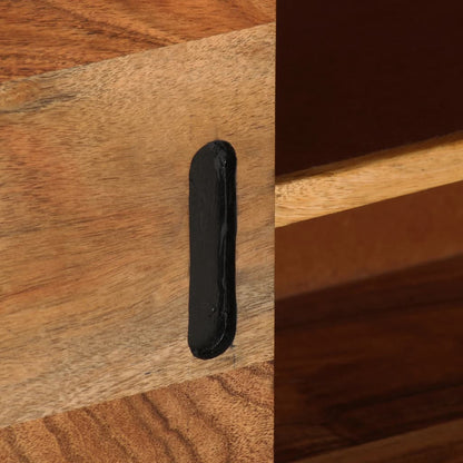 TV-Möbel Honungsbrun TV-Bänk Grå 110x30x50 cm massivt akaciaträ