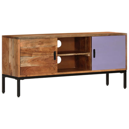 TV-Möbel Honungsbrun TV-Bänk Grå 110x30x50 cm massivt akaciaträ
