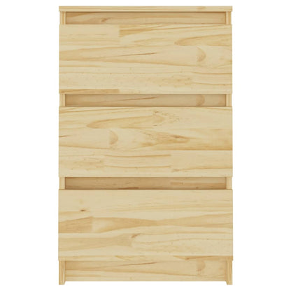 Sängbord 2 st 40x29,5x64 cm massiv furu