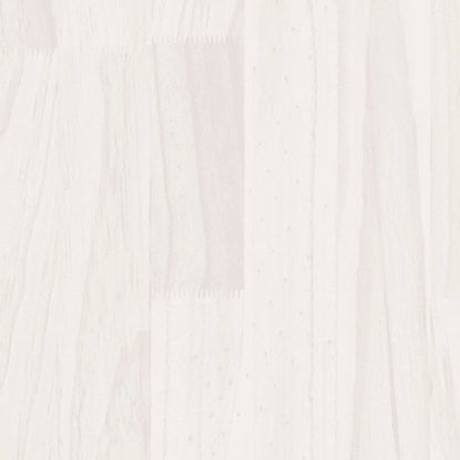 Sängbord 2 st vit 40x29,5x64 cm massiv furu