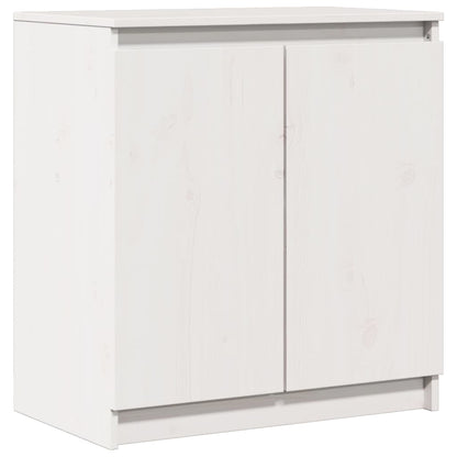 Skåp Vit 60x36x65 cm massiv furu
