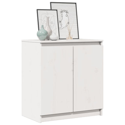 Skåp Vit 60x36x65 cm massiv furu
