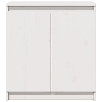 Skåp Vit 60x36x65 cm massiv furu