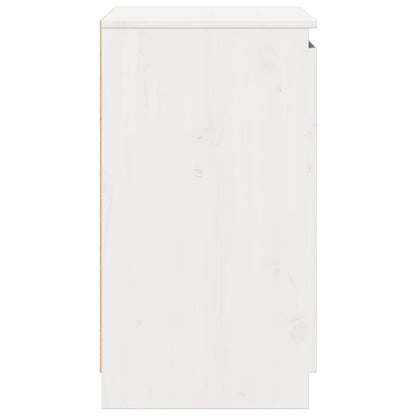 Skåp Vit 60x36x65 cm massiv furu
