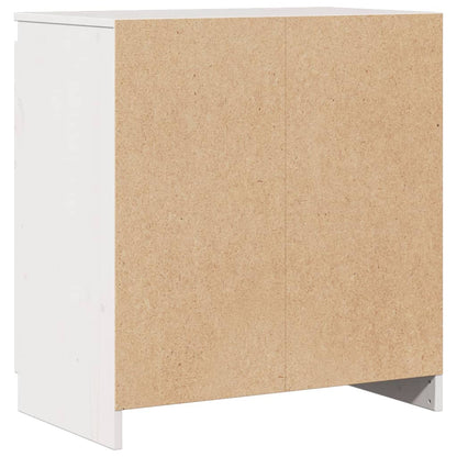 Skåp Vit 60x36x65 cm massiv furu