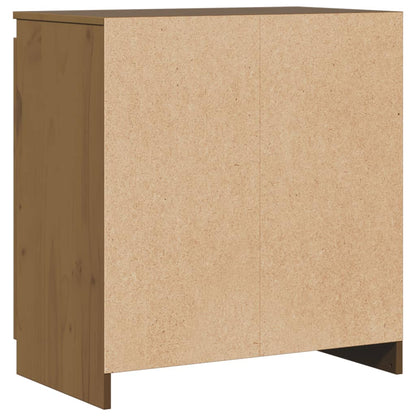 Skåp Trä Honungsbrun 60x36x65 cm massiv furu