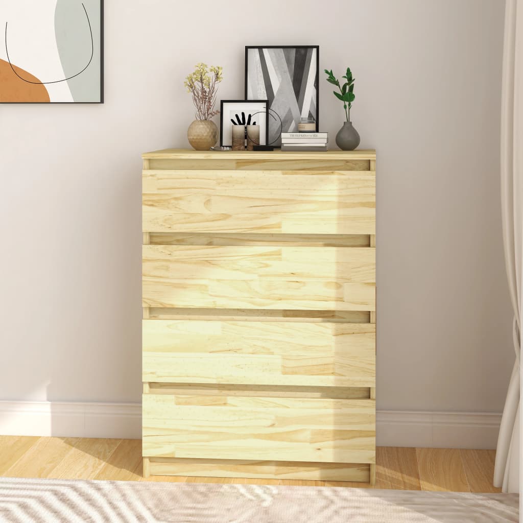 Skåp Trä 60x36x84 cm massiv furu