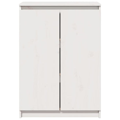 Skänk Vit 60x36x84 cm massiv furu