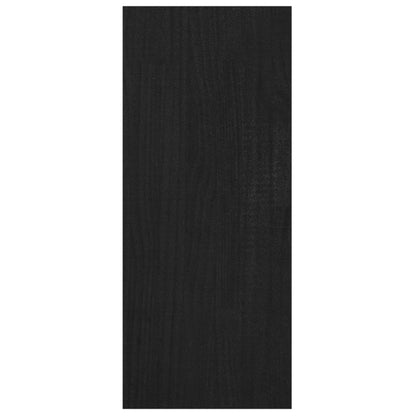 Bokhylla Svart 100x30x71,5 cm massiv furu