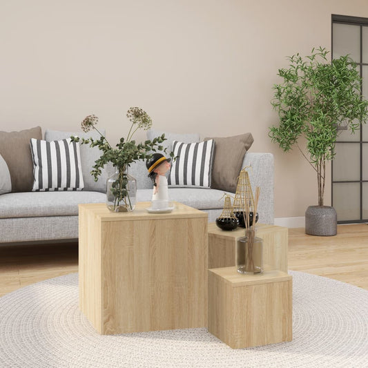 Sidobord Sonoma Ek 3 st