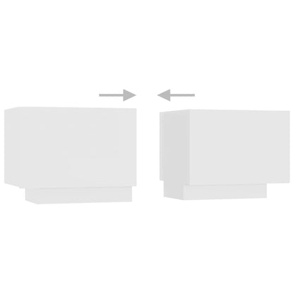 TV-Möbel Vit TV-Bänk LED 180x35x40 cm