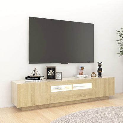 TV-Möbel Sonoma Ek TV-Bänk LED 180x35x40 cm