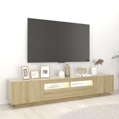 TV-Möbel Sonoma Ek TV-Bänk LED 200x35x40 cm