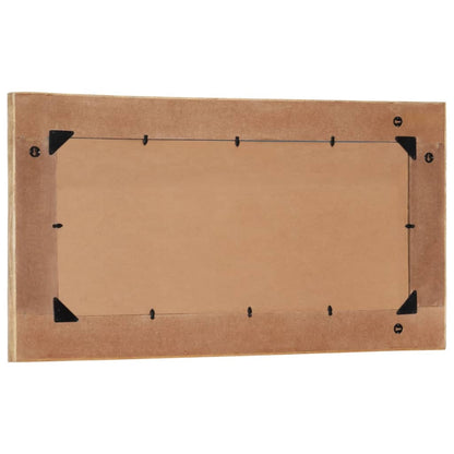 Väggspegel massivt återvunnet Trä 50x110 cm