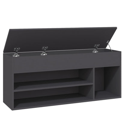 Skoställ Grå Skobänk 105x30x45 cm