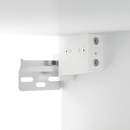 Badrumsspegel Spegelskåp LED Vit 91x15x76,5 cm