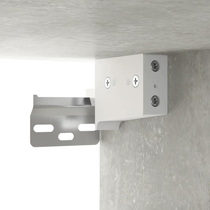 Badrumsspegel Spegelskåp LED Betonggrå 91x15x76,5 cm