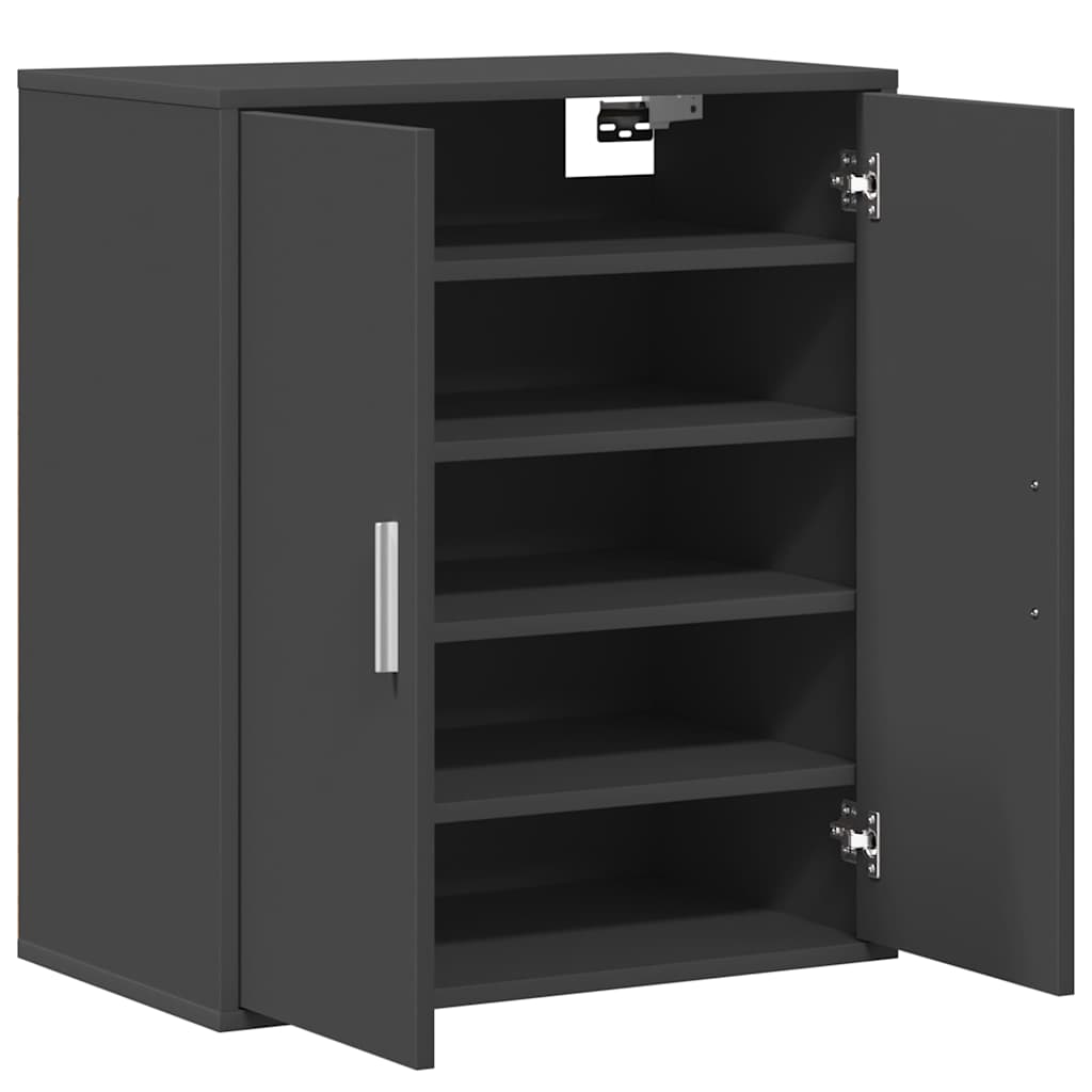 Skoställ Grå Skoskåp 60x35x70 cm