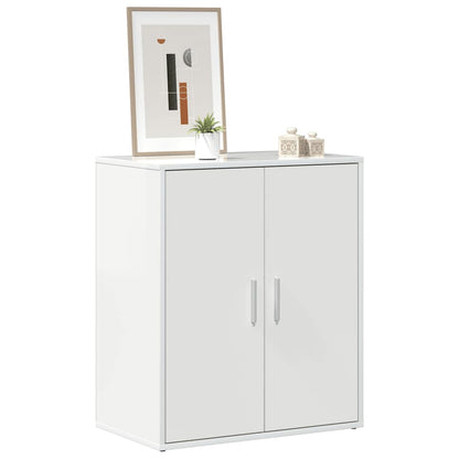 Skoställ Högglans Vit Skoskåp 60x35x70 cm