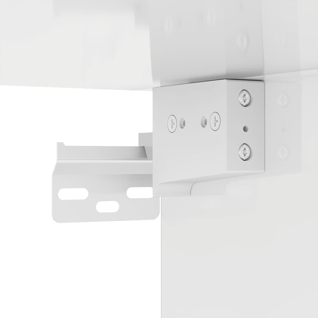 Skoställ Högglans Vit Skoskåp 60x35x70 cm