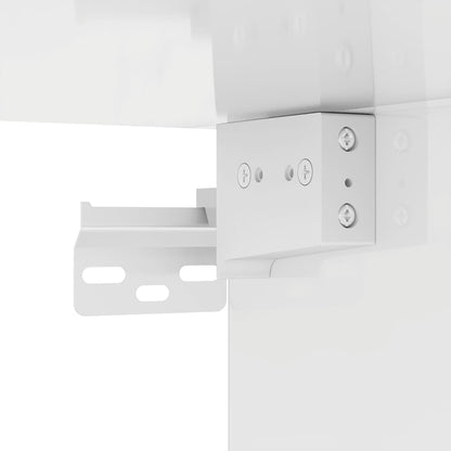 Skoställ Högglans Vit Skoskåp 60x35x70 cm