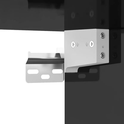 Skoställ Högglans Svart Skoskåp 60x35x70 cm