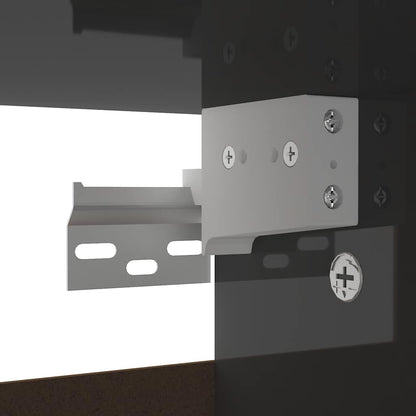 Skoställ Högglans Grå Skoskåp 60x35x70 cm