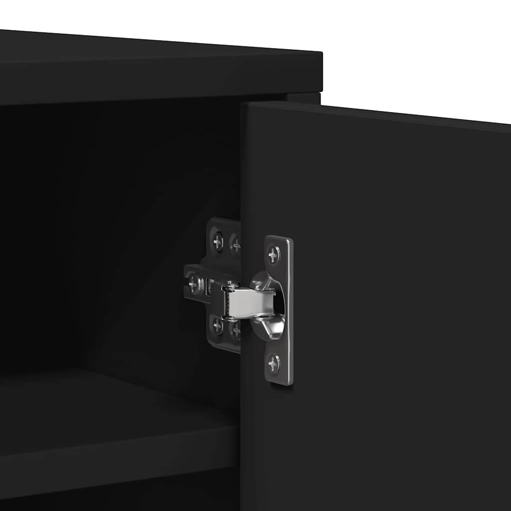 Skoställ Svart Skoskåp 60x35x92 cm