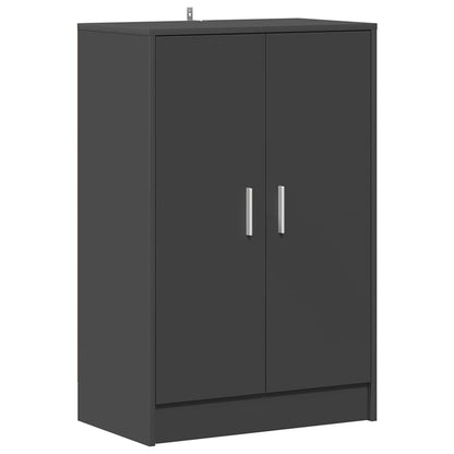 Skoställ Grå Skoskåp 60x35x92 cm