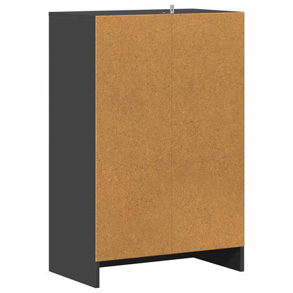 Skoställ Grå Skoskåp 60x35x92 cm