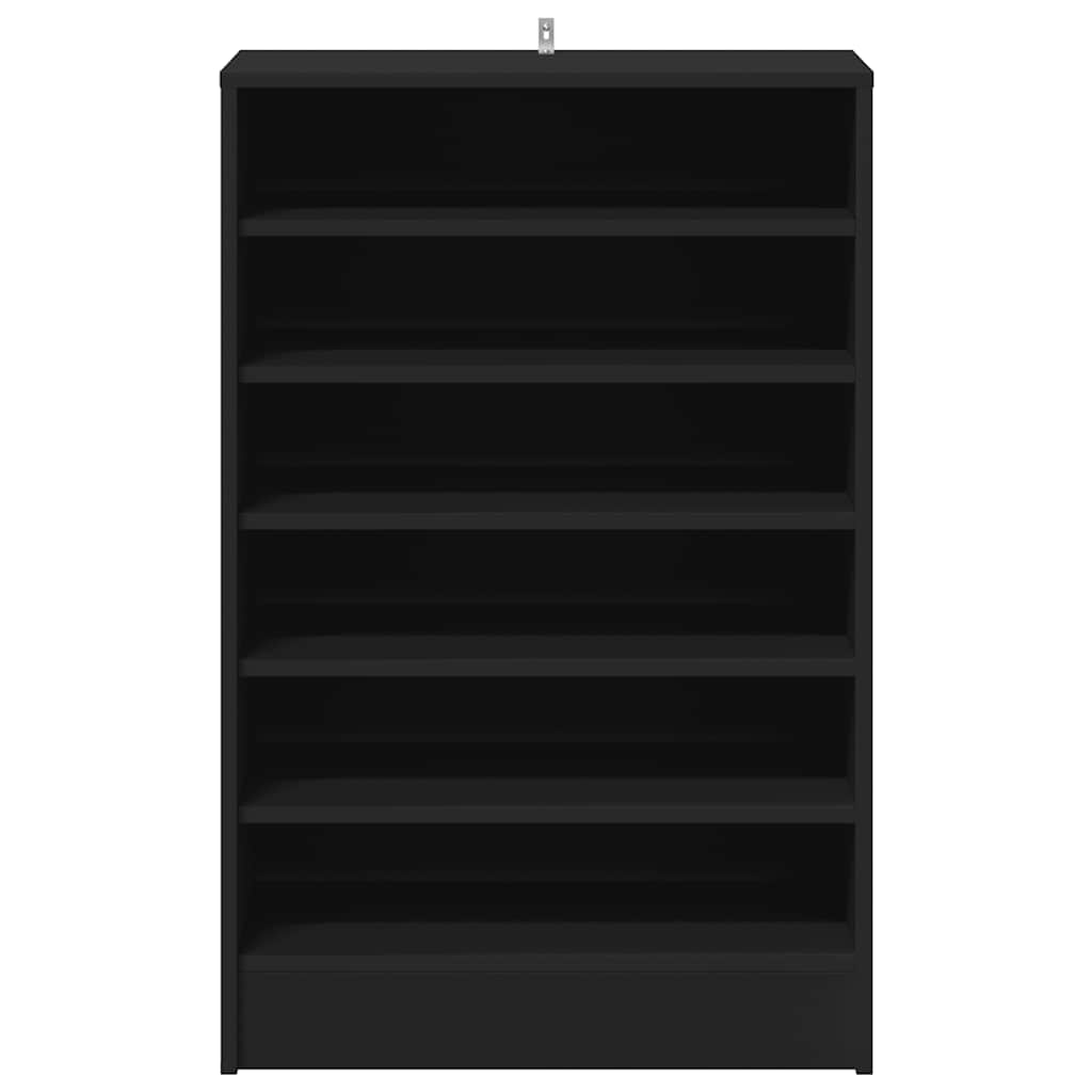 Skoställ Svart Skoskåp 60x35x92 cm