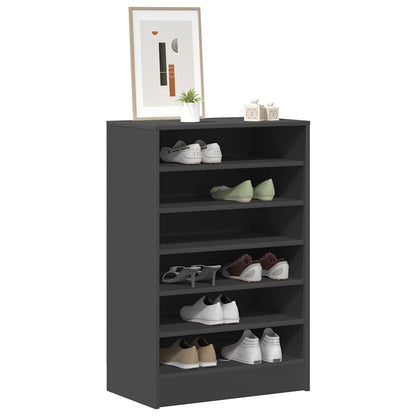 Skoställ Grå Skoskåp 60x35x92 cm