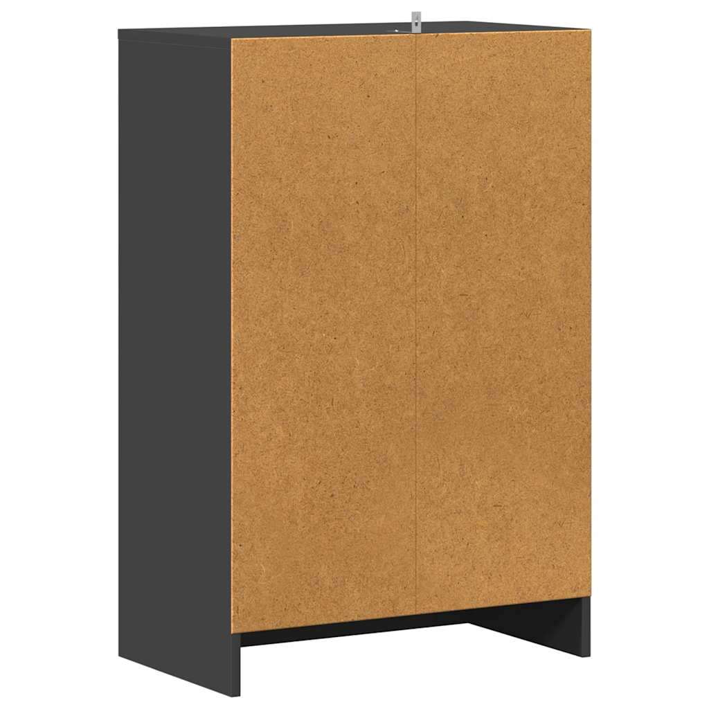 Skoställ Grå Skoskåp 60x35x92 cm