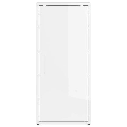 Skoställ Högglans Vit Skoskåp 32x35x70 cm