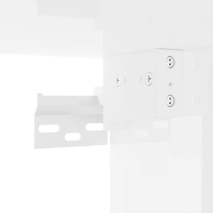 Skoställ Högglans Vit Skoskåp 32x35x70 cm