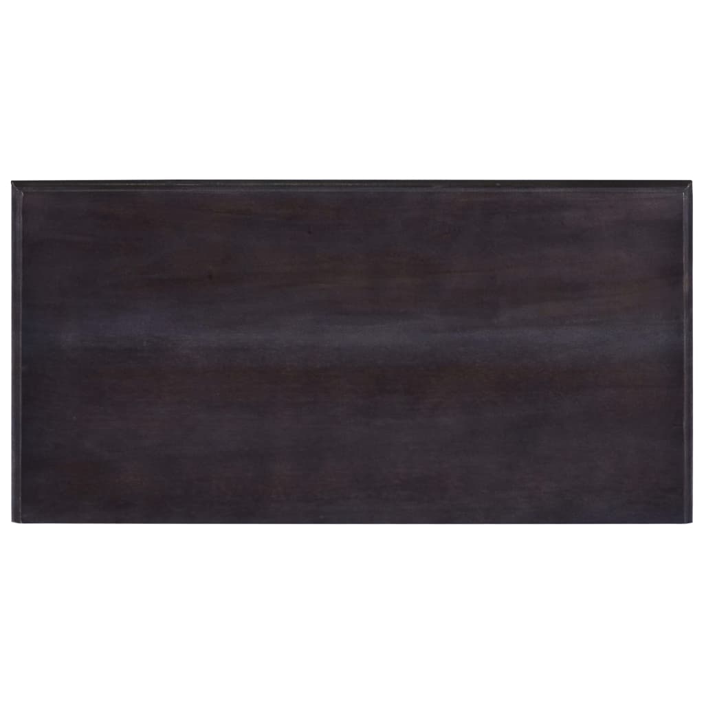 Avlastningsbord Konsollbord Svart med låda 60x30x75 cm massiv mahogny