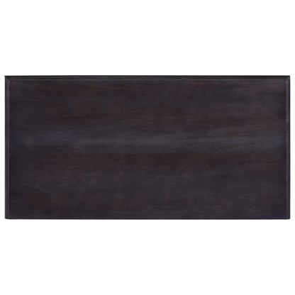 Avlastningsbord Konsollbord Svart med låda 60x30x75 cm massiv mahogny