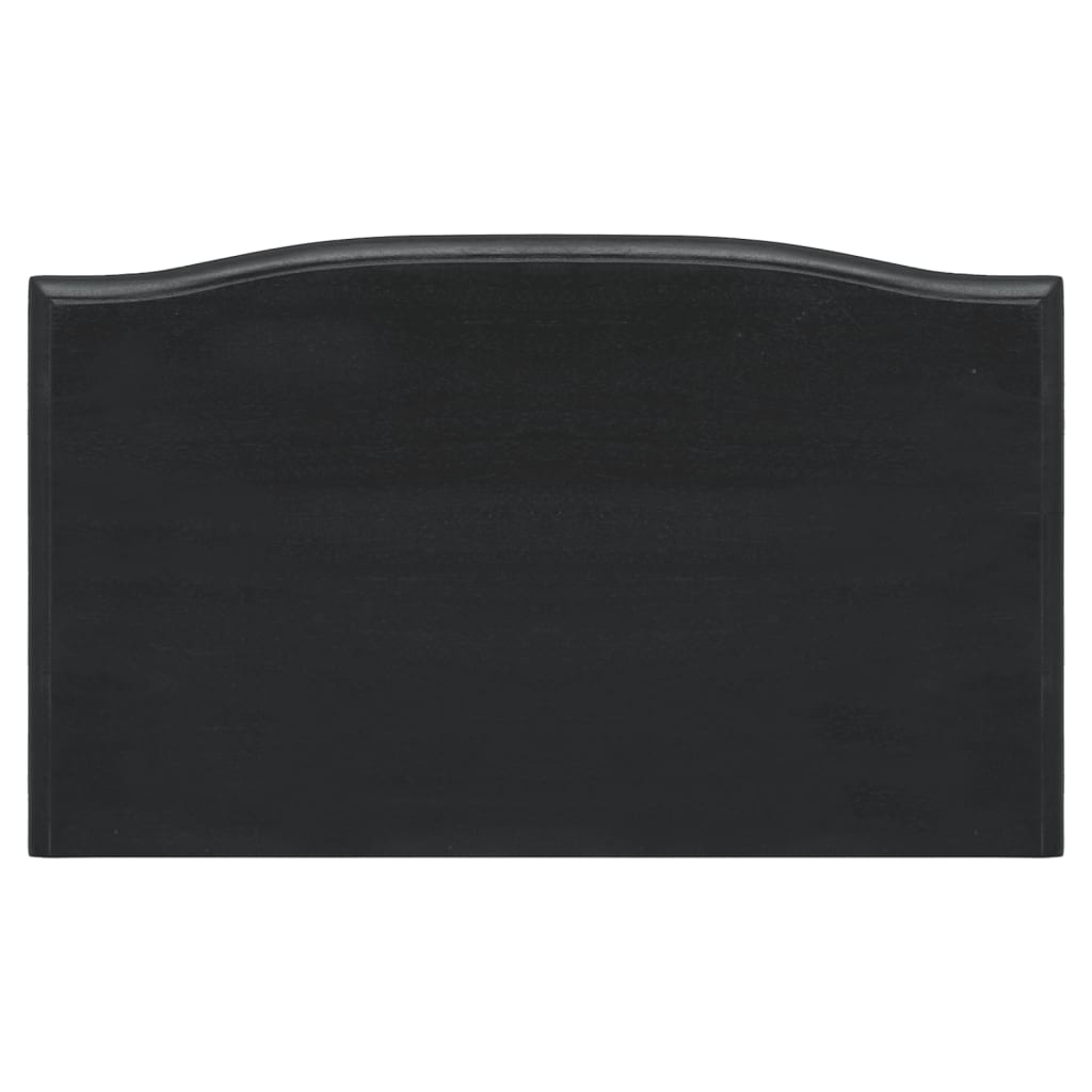Avlastningsbord Konsollbord Svart med lådor 50x30x75 cm massiv mahogny