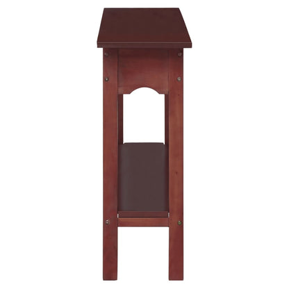 Avlastningsbord Konsollbord Brun 110x30x75 cm massiv mahogny