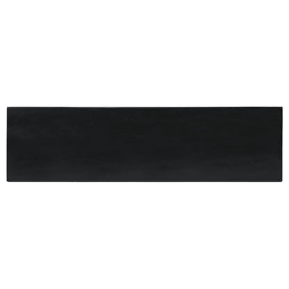 Avlastningsbord Konsollbord Svart 110x30x75 cm massiv mahogny