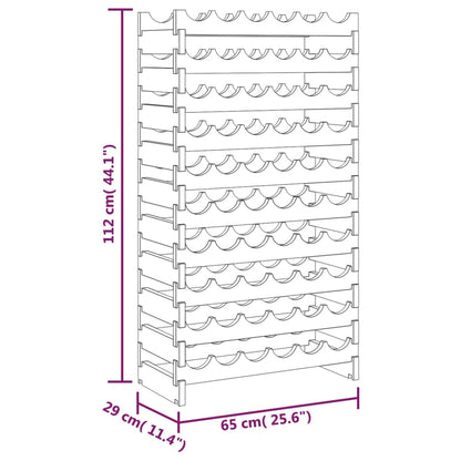 Vinställ 65x29x112 cm massiv furu